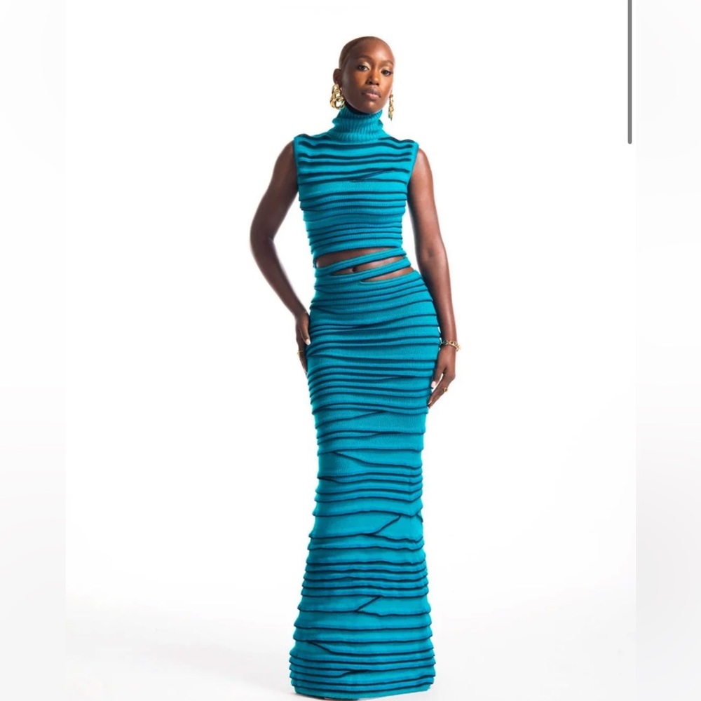 Hanifa Amelia Layered Knit Dress
